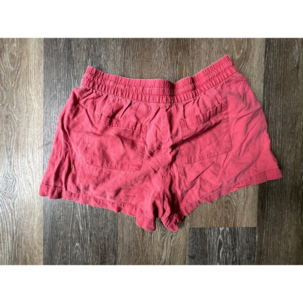 GAP Shorts Womens S Pink Excellent Elastic Waist Drawstring Linen Blend Casual - Picture 5 of 6